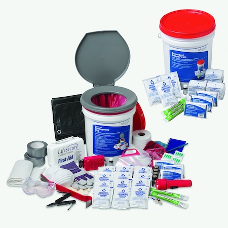 Lifesecure Complete 25-Person 1-Day Shelter-In-Place Combo Emergency Kit 31024